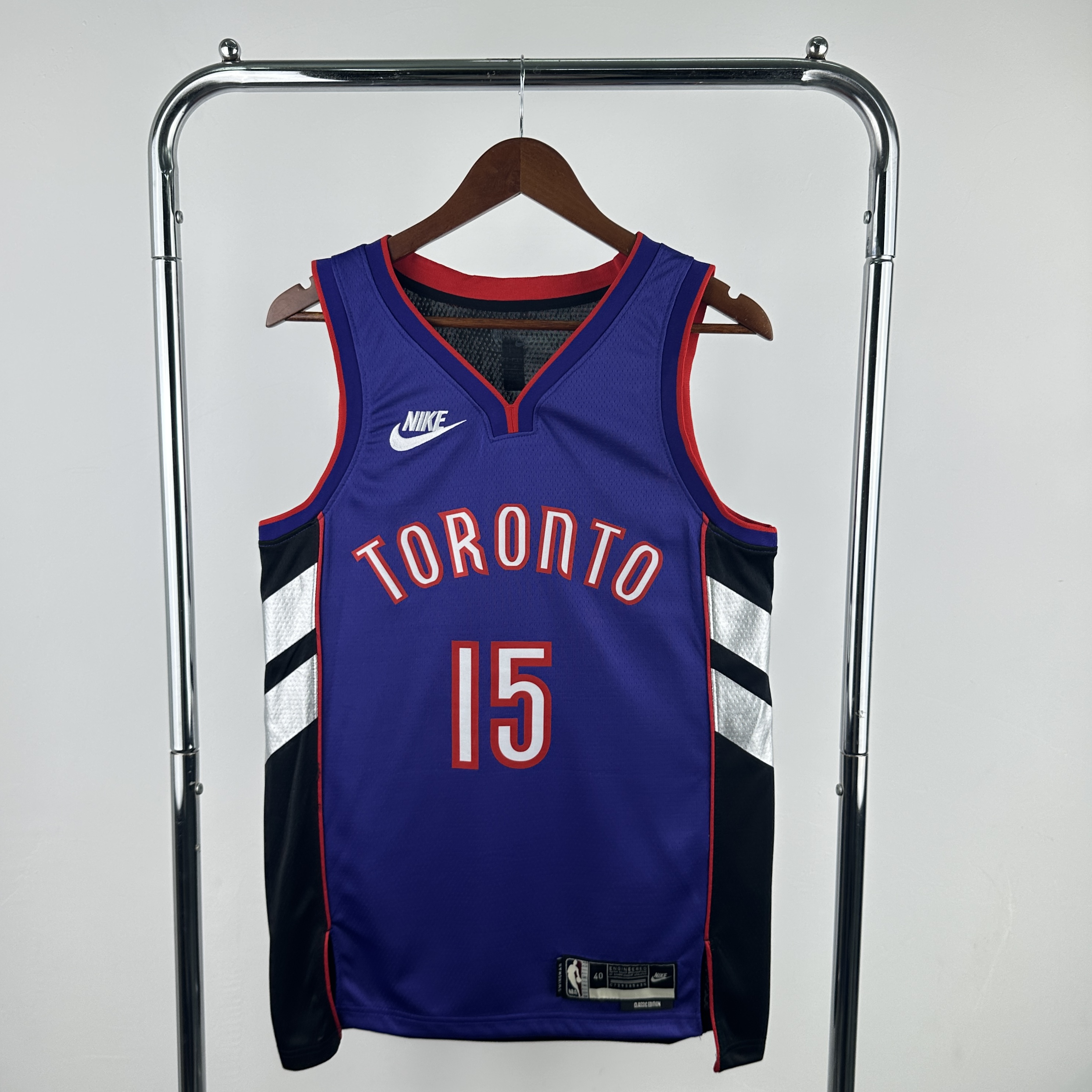 Men Toronto Raptors #15 Carter purple front black back NBA 2024-25 Season Jerseys->toronto raptors->NBA Jersey